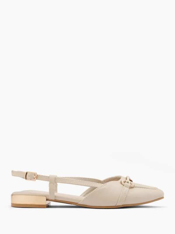 Claudia Ghizzani Ballerina Creme Clearance
