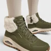 Skechers Mid cut sneaker Oliven Clearance