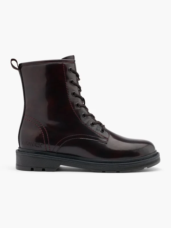 Catwalk Snørestøvle Bordeaux Discount
